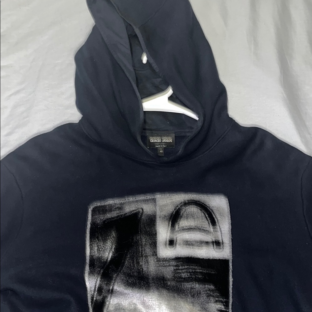 Giorgio Armani Black Sweatshirt Hoodie